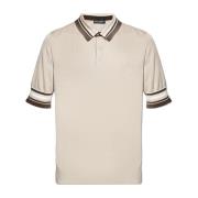 Polo met geborduurd logo Dolce & Gabbana , Beige , Heren