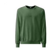 Sweatshirt met Crewneck en Lens Detail C.p. Company , Green , Heren