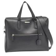 Pre-owned Leather briefcases Yves Saint Laurent Vintage , Black , Here...