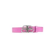 Leren riem Balenciaga , Pink , Dames