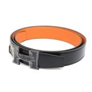 Pre-owned Fabric belts Hermès Vintage , Black , Dames