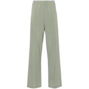 Groene Jersey Straight Broek Le Tricot Perugia , Green , Dames