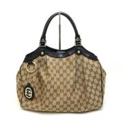 Pre-owned Fabric gucci-bags Gucci Vintage , Beige , Dames