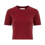 Bordeaux Wollen Trui Maison Margiela , Red , Dames