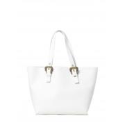 Stijlvolle Shopper Tas met Pochette Versace , White , Dames