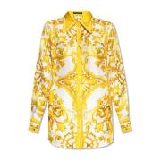 Shirt met 'Majolica' print Dolce & Gabbana , Yellow , Dames