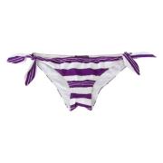 Paarse Witte Strepen Bikini Broekje Dolce & Gabbana , Multicolor , Dam...