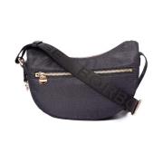 Donker Zwart Luna Tas Mini Borbonese , Black , Dames