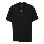 Zwarte T-shirts Polos Aw24 44 Label Group , Black , Heren