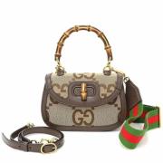 Pre-owned Fabric gucci-bags Gucci Vintage , Beige , Dames