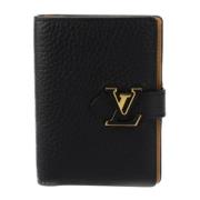 Pre-owned Leather wallets Louis Vuitton Vintage , Black , Dames