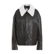 Shearling Bomber Jas Bottega Veneta , Brown , Dames