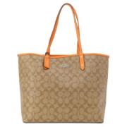 Pre-owned Fabric totes Coach Pre-owned , Beige , Dames