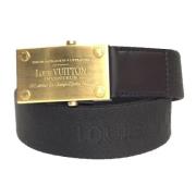 Pre-owned Canvas belts Louis Vuitton Vintage , Brown , Dames