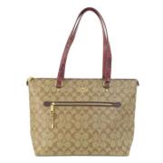 Pre-owned Fabric totes Coach Pre-owned , Beige , Dames