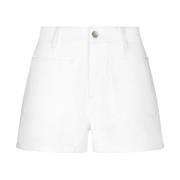 Witte Katoenen Shorts met Zakken Dolce & Gabbana , White , Dames