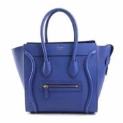 Pre-owned Leather celine-bags Celine Vintage , Blue , Dames