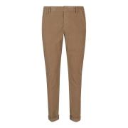 Bruine broek voor mannen Aw24 Dondup , Brown , Heren