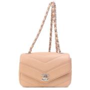 Pre-owned Fabric chanel-bags Chanel Vintage , Pink , Dames