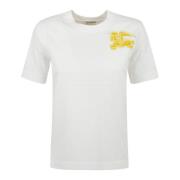 Stijlvolle T-shirts en Polos Burberry , White , Dames