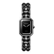 Première Catena Iconica Quartz Horloge Chanel , Black , Dames