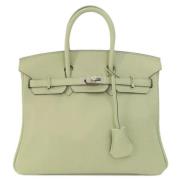 Pre-owned Fabric handbags Hermès Vintage , Green , Dames