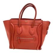 Pre-owned Leather celine-bags Celine Vintage , Orange , Dames