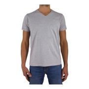 Basis V-hals T-shirt - Grijs Cerruti 1881 , Gray , Heren