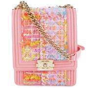 Pre-owned Fabric chanel-bags Chanel Vintage , Pink , Dames