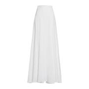 Glanzende Flared Bruid Maxi Rok IVY OAK , White , Dames