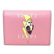 Pre-owned Leather wallets Gucci Vintage , Pink , Dames