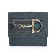 Pre-owned Canvas wallets Gucci Vintage , Black , Dames