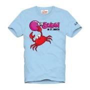 Krabbenfeest T-Shirt MC2 Saint Barth , Blue , Heren