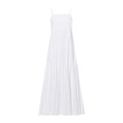 Volumineuze Maxi Jurk in Wit IVY OAK , White , Dames