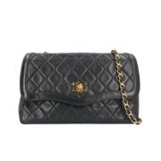 Pre-owned Fabric chanel-bags Chanel Vintage , Black , Dames