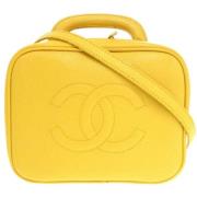 Pre-owned Fabric chanel-bags Chanel Vintage , Yellow , Dames