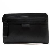 Pre-owned Leather clutches Bottega Veneta Vintage , Black , Dames