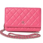 Pre-owned Fabric chanel-bags Chanel Vintage , Pink , Dames