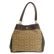 Pre-owned Fabric totes Coach Pre-owned , Beige , Dames