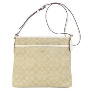 Pre-owned Fabric shoulder-bags Coach Pre-owned , Beige , Dames