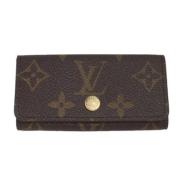 Pre-owned Canvas key-holders Louis Vuitton Vintage , Brown , Dames