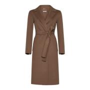 Pauline Kamelenwollen Jas Max Mara , Brown , Dames