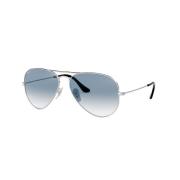 Klassieke Aviator zonnebril in blauw verloop Ray-Ban , Gray , Unisex