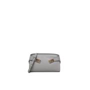 Grijze Schoudertas van Kalfsleer Salvatore Ferragamo , Gray , Dames