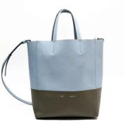 Pre-owned Leather shoulder-bags Celine Vintage , Blue , Dames