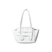 Pre-owned Leather handbags Bottega Veneta Vintage , White , Dames