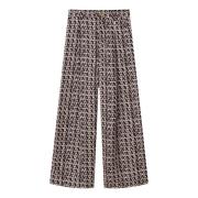 Wijde broek met A-Monogram Print Aeron , Multicolor , Dames