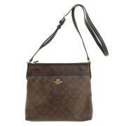 Pre-owned Fabric shoulder-bags Coach Pre-owned , Brown , Dames