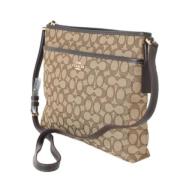 Pre-owned Fabric shoulder-bags Coach Pre-owned , Beige , Dames