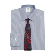 Milano Slim-fit Non-iron Sport Shirt Brooks Brothers , Blue , Heren